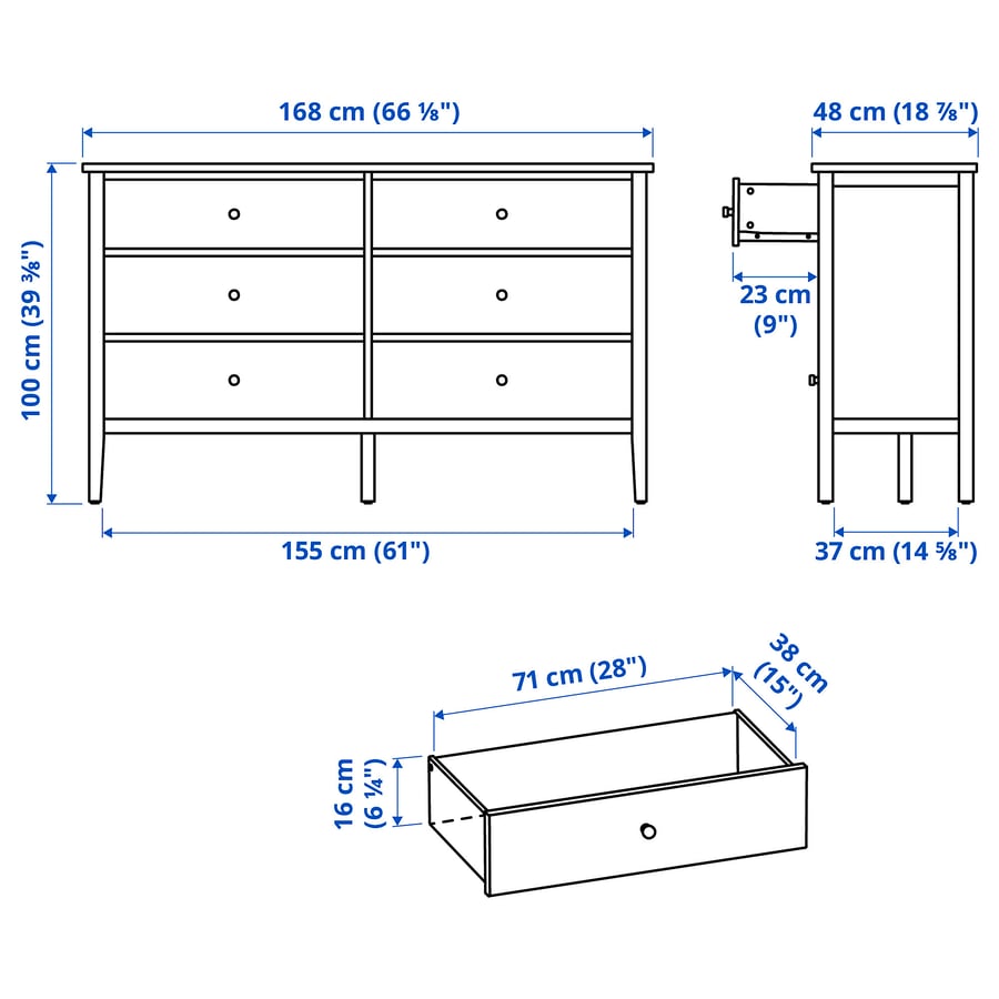 GULLABERG
Chest of 8 drawers, grey/anchor/unlock-function, 168x48x100 cm [PREORDER]
