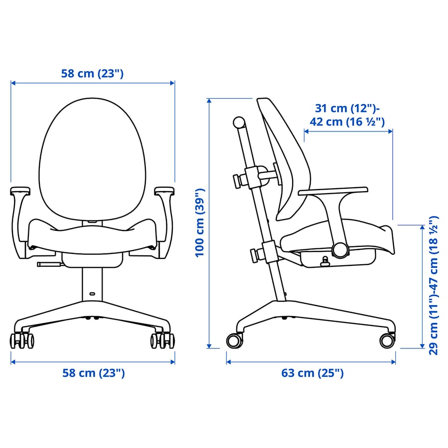 [Pre-order] GUNRIK Children's desk chair, turquoise