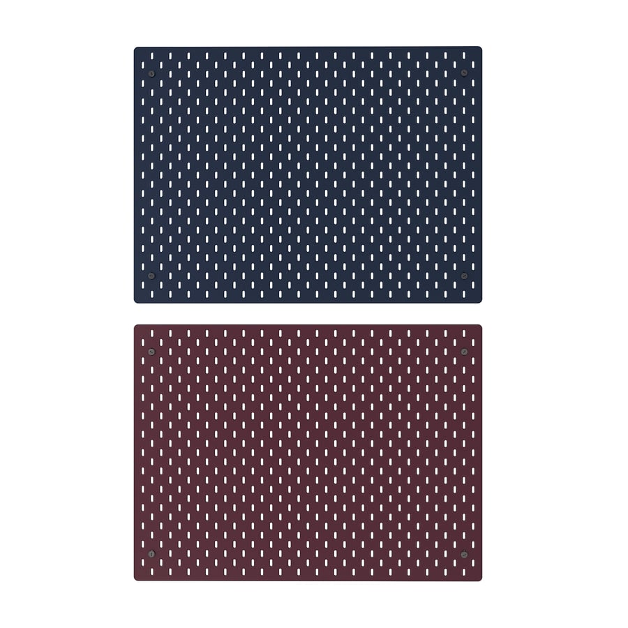 [PRE-ORDER] SKÅDIS Pegboard, double sided/dark grey-blue dark lilac-red