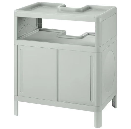 IKEA IVÖSJÖN Wash-basin base cabinet, with sliding doors/green, 50x33x57 cm
