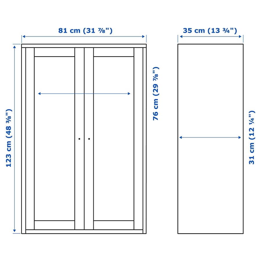 HAVSTA
Cabinet with plinth, white, 81x37x134 cm  [PREORDER]