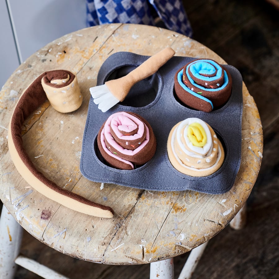 [PRE-ORDER] DUKTIG 6-piece roll set, cinnamon/bun