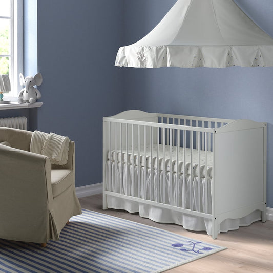 [PRE-ORDER] SMÅGÖRA Cot, white, 60x120 cm