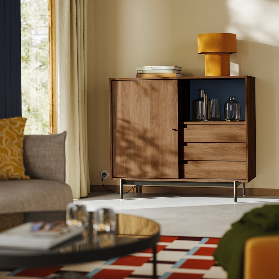 [PRE-ORDER] RÅDMANSÖ
Cabinet, brown walnut effect, 118x49x103 cm
