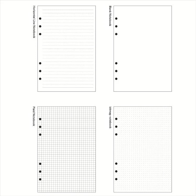 STĒDE loose leaf refill sheets, A6, 45 pcs