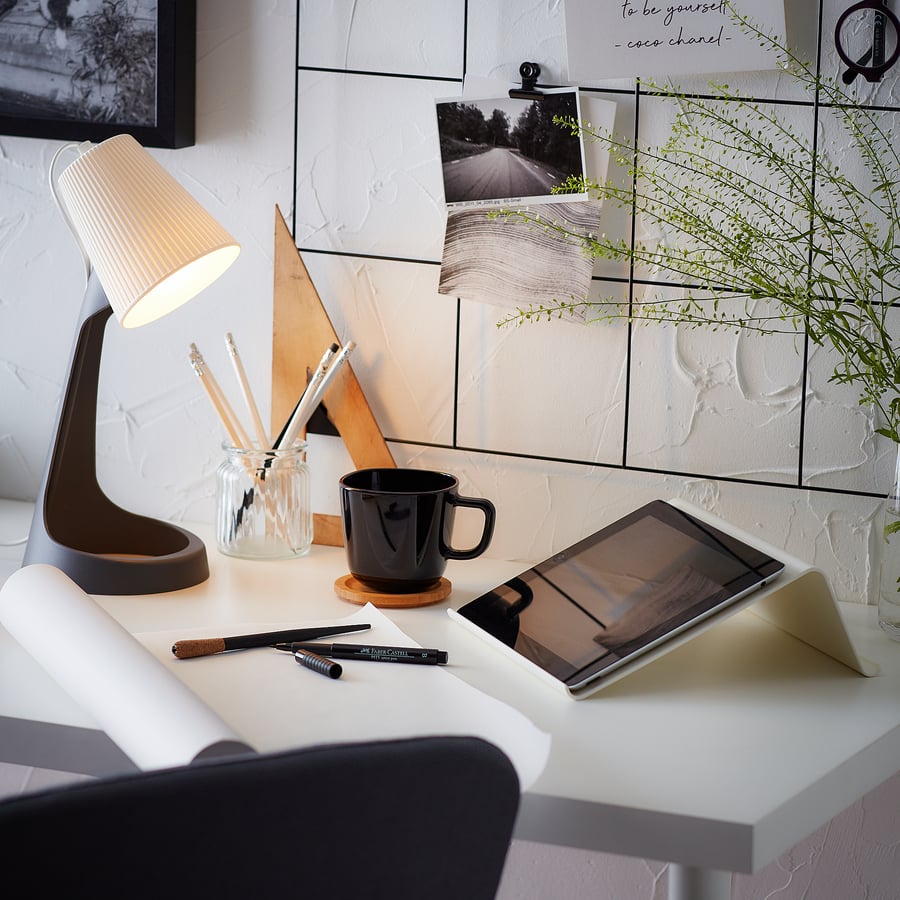 [PRE-ORDER] SVALLET Work lamp, dark grey/white