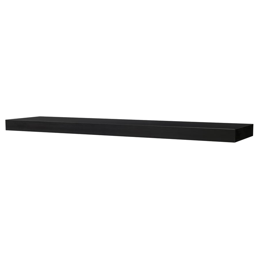 [Pre-order] LACK Wall shelf, black-brown, 190x26 cm