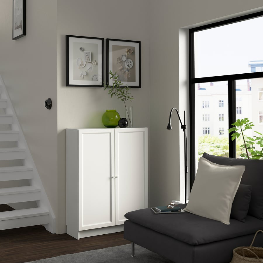 OXBERG Half door, white, 40x97 cm