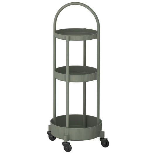 IKEA JUTTERSBO , Trolley, grey-green, 36x36 cm