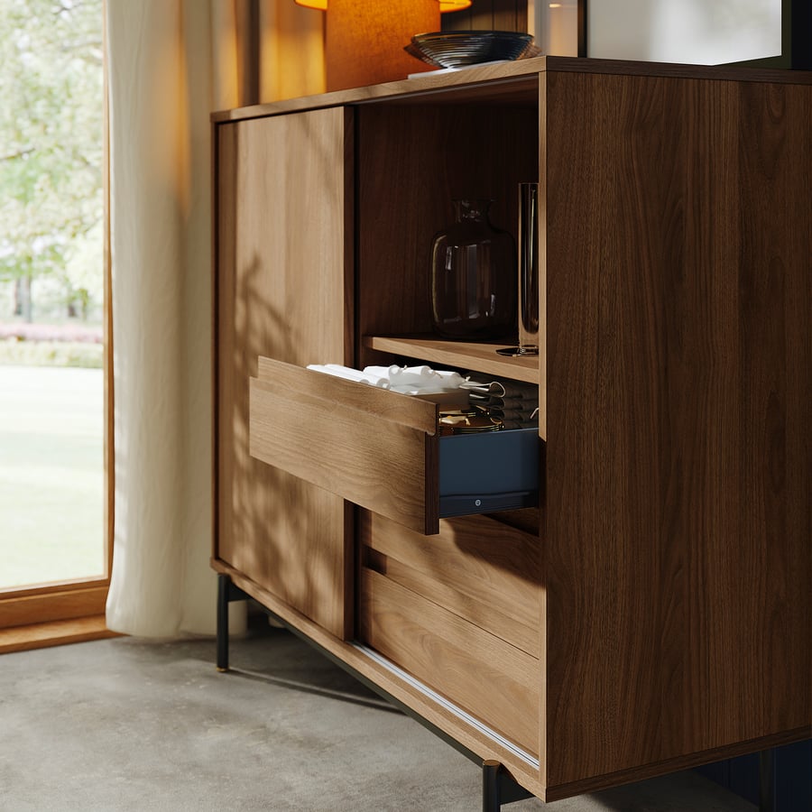 [PRE-ORDER] RÅDMANSÖ
Cabinet, brown walnut effect, 118x49x103 cm