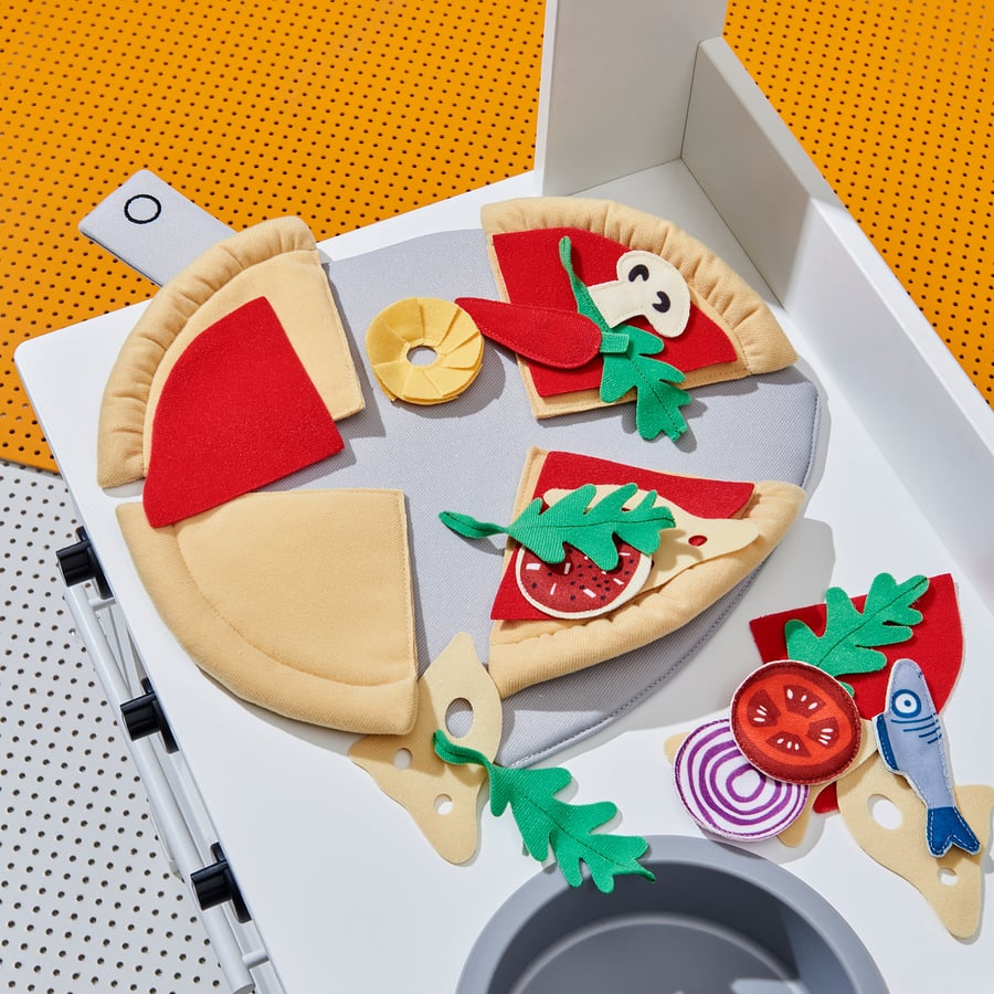 [PRE-ORDER] DUKTIG 24-piece pizza set, pizza/multicolour