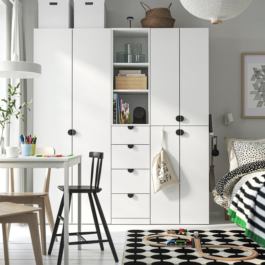 [PRE-ORDER] LASTARE Chest of 4 drawers, white, 40x42x100 cm