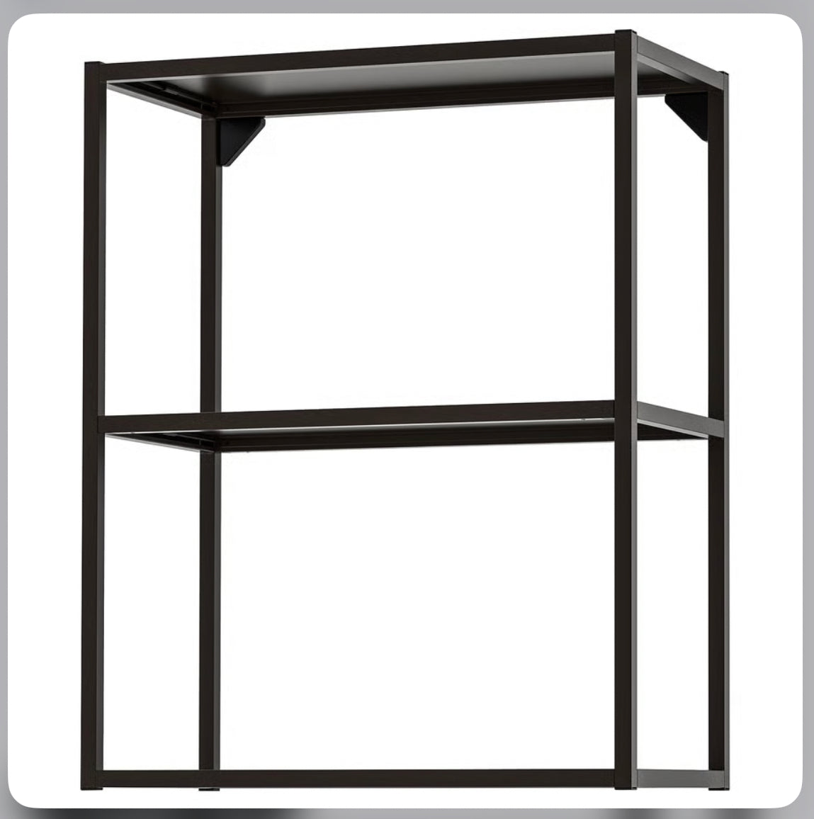 IKEA ENHET Wall fr w shelves, anthracite, 60x30x75 cm