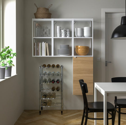 IKEA OMAR Bottle shelf, galvanised, 46x36x94 cm