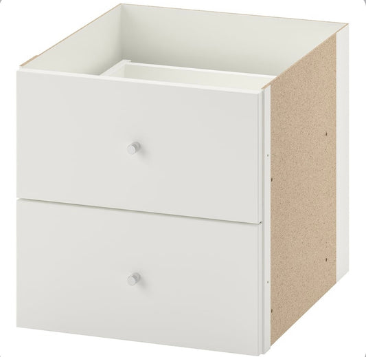 KALLAX Insert with 2 Drawers, 33x33cm