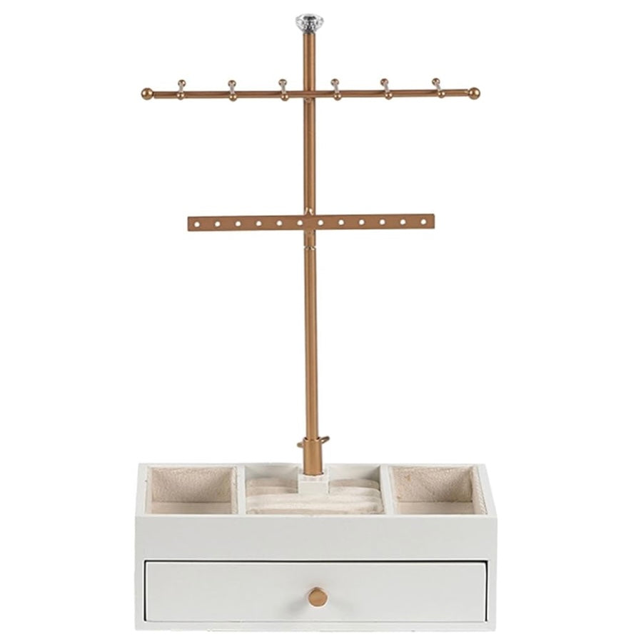 PRIDĒ wooden Jewellery Storage rack, 20.5 x 13 x 25.5 cm