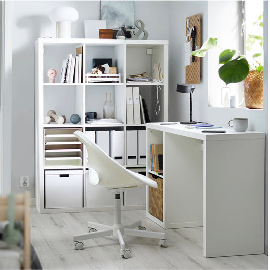 IKEA KALLAX Desk, white, 111x39 cm