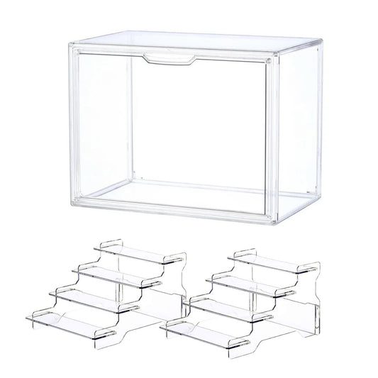 PRIDĒ Arcylic perfume storage  box with 2 baffles, 36x22x28cm