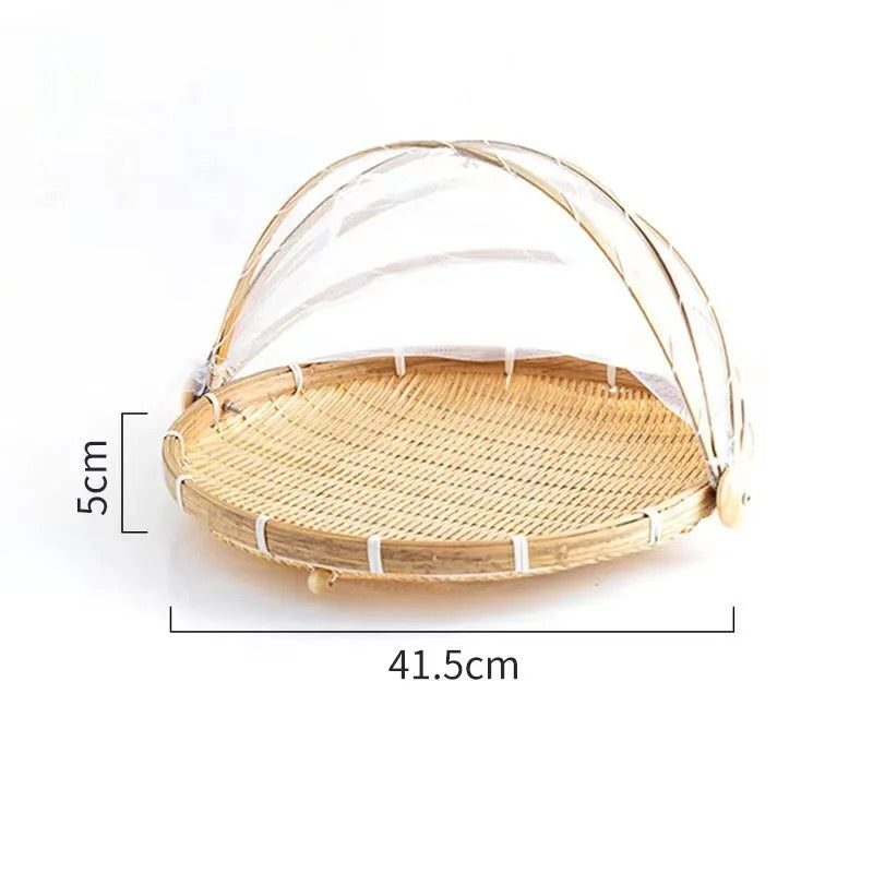 KÜTILAPAM serving tray with dustproof cover (Tudong Saji), 42cm