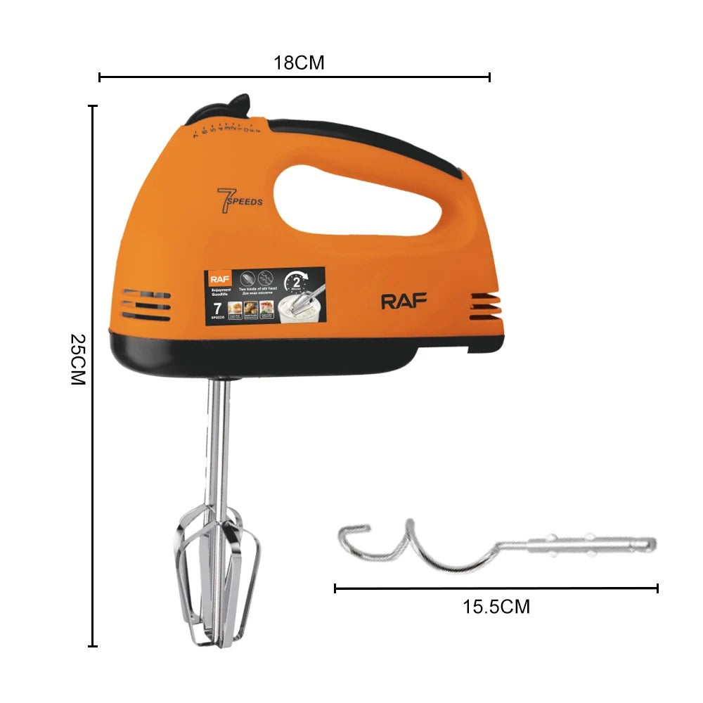 RAF Speed Handheld Mixer, 260W, 18x25 cm