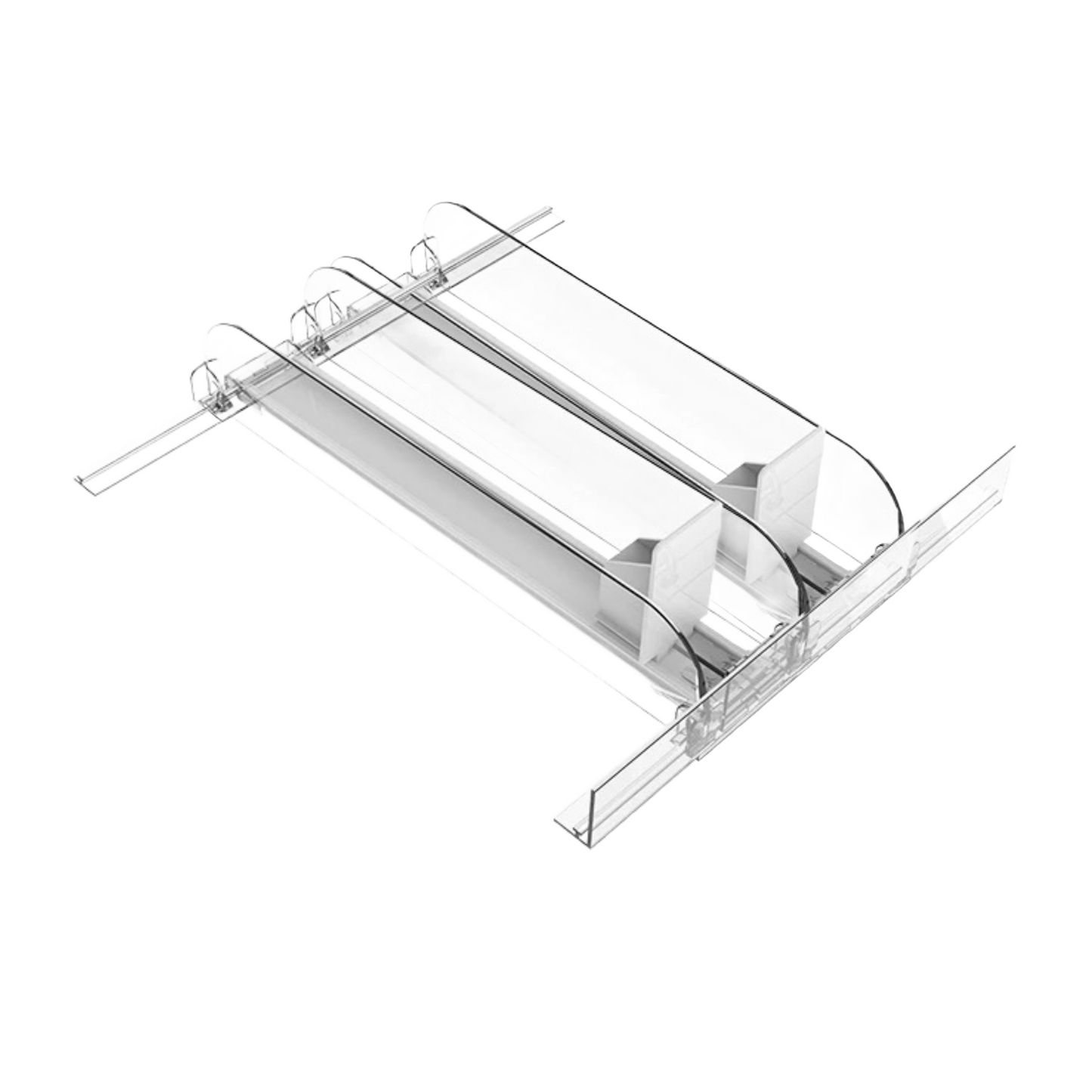RANGÍN Bottle or Can Fridge Organiser/Dispenser, 2 rows, 12-16 x 28cm