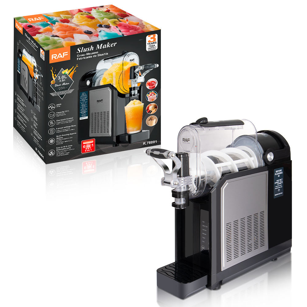 RAF R.78001 Slushie Maker 200W 3L Capacity 6 in 1 Multifunctional Frozen Drink Machine