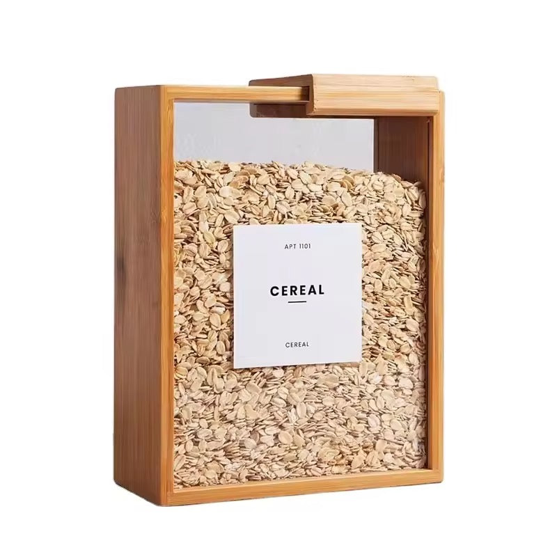 KUTILAPAM Can box container, bamboo, 3L