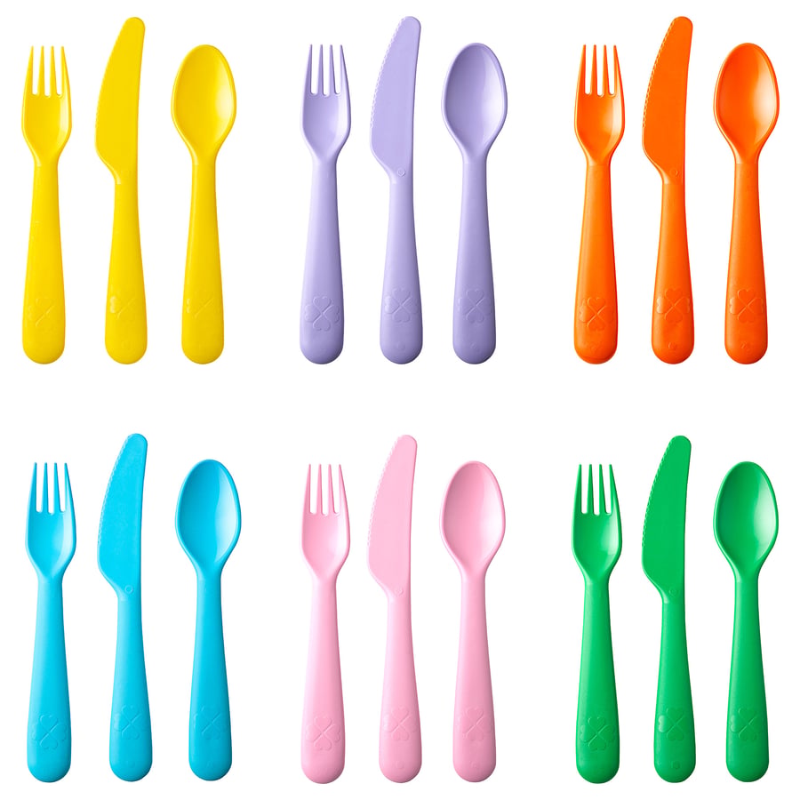 KALAS Kids cutlery, mixed colours/seasonal edition