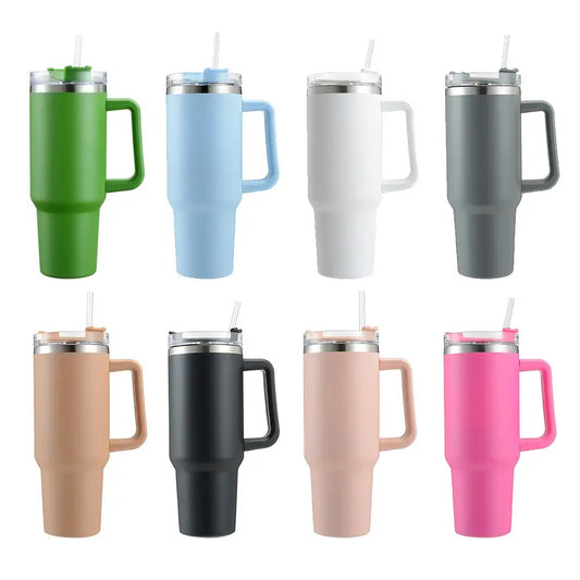 KOŠUÏ Travel Quencher Chambray Tumbler, 40 oz