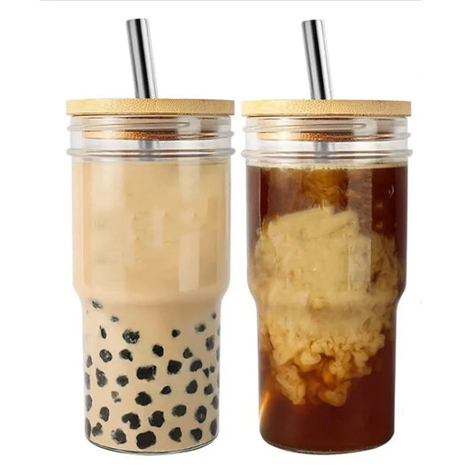 KÜTILAPAM Borosilicate Tumbler bamboo lid 720ml