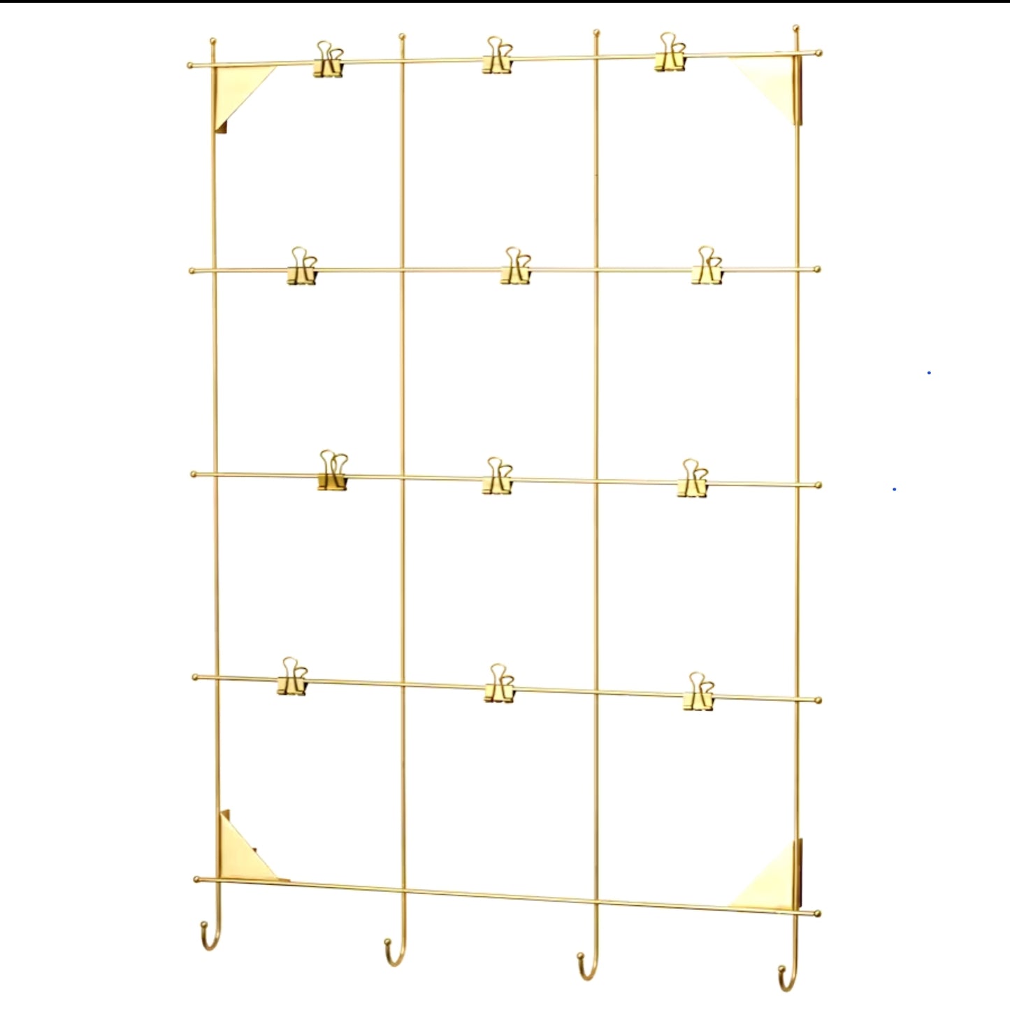 MYRHEDEN
Memo board with clips, brass-colour