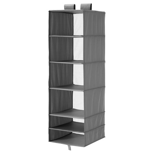 IKEA SKUBB Storage with 6 compartments, dark grey, 35x45x125 cm