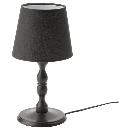 IKEA KINNAHULT Table lamp, black ash/black, 37 cm