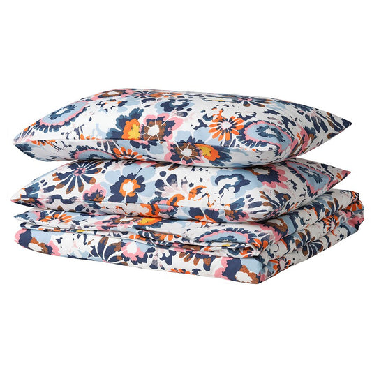 IKEA HÖNSGULLÖRT Duvet cover and 2 pillowcases, floral pattern/multicolour, 240x220/50x80 cm