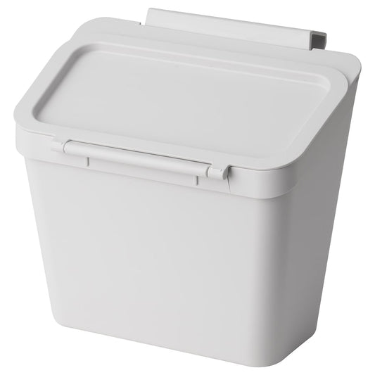 IKEA SKOLÄST Waste bin for cabinet with door, light grey