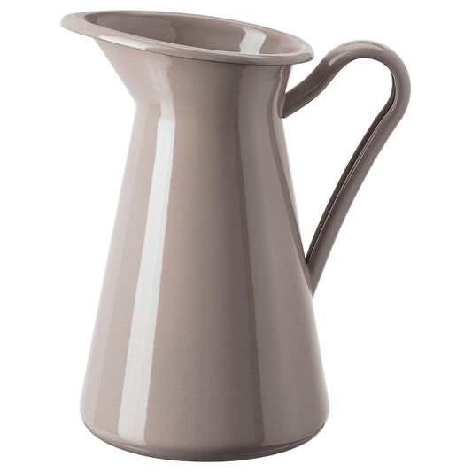 IKEA SOCKERÄRT Vase/jug, dark grey-beige, 22 cm
