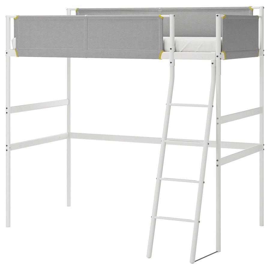 [pre-order] IKEA VITVAL Loft bed frame, white/light grey, 90x200 cm