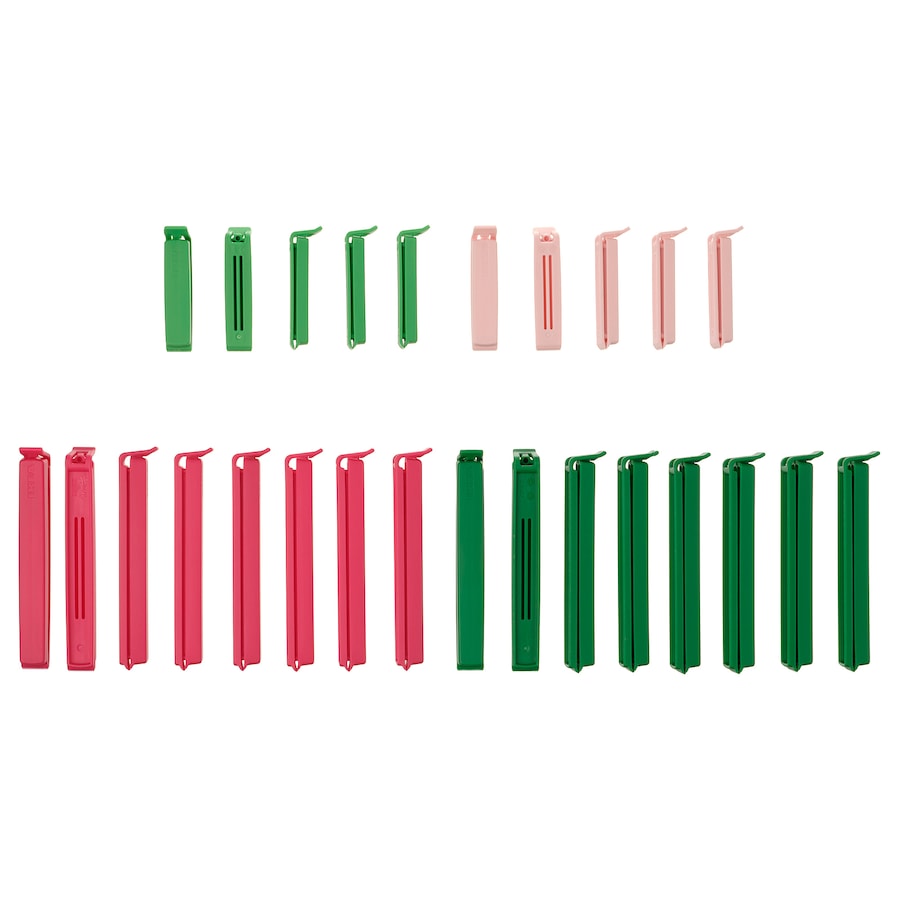IKEA BEVARA
Sealing clip, set of 26, mixed colours