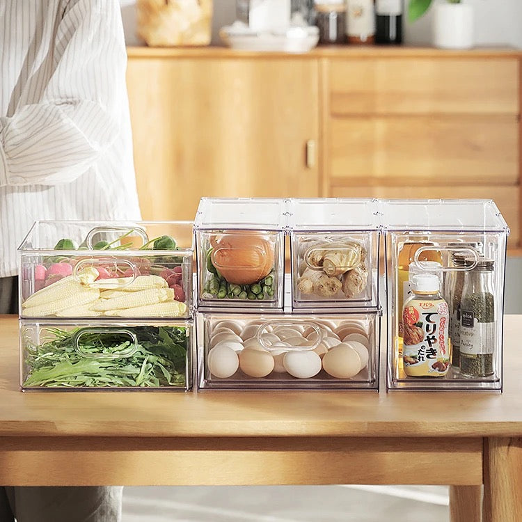 RANGÍN Arcylic Fridge Organiser drawer with Handle