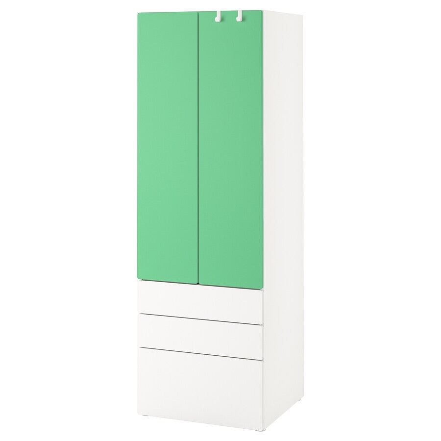 [pre-order] IKEA SMÅSTAD / PLATSA Wardrobe, white with 3 drawers, 60x57x181 cm