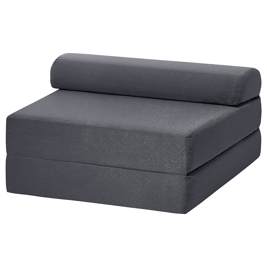NYKIL 2-seat sofa-bed, dark grey