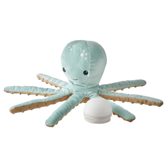 IKEA BLÅVINGAD
Soft toy with LED night 
light, battery-operated