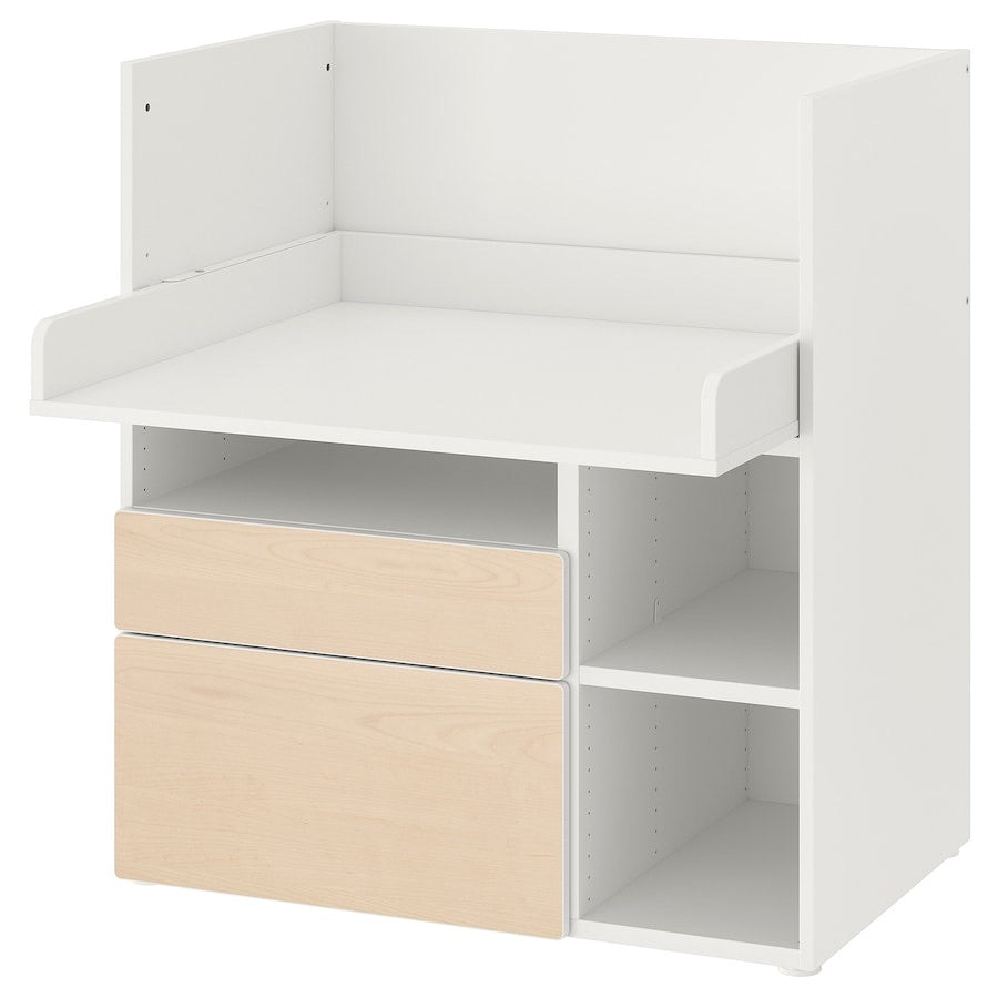 [pre-order] IKEA SMÅSTAD Desk, white white/with 2 drawers, 90x79x100 cm