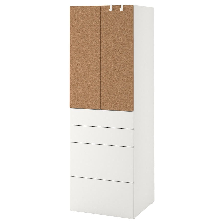 [pre-order] IKEA SMÅSTAD / PLATSA Wardrobe, white with 4 drawers, 60x57x181 cm