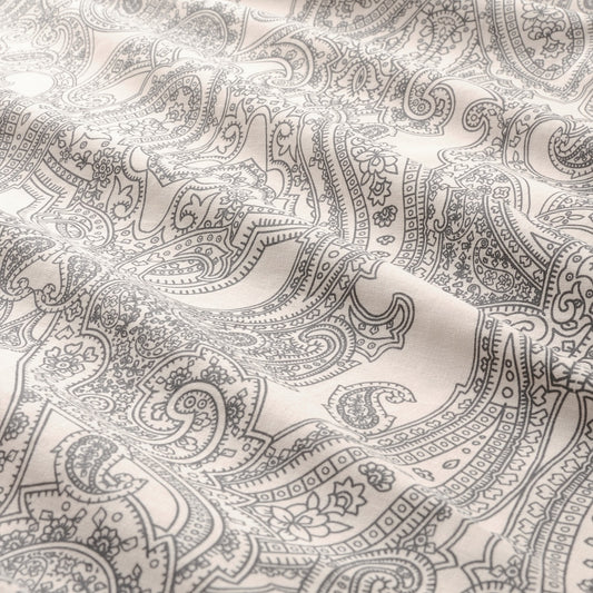 IKEA JÄTTEVALLMO Duvet cover and pillowcase, beige/dark grey, 150x200/50x80 cm
