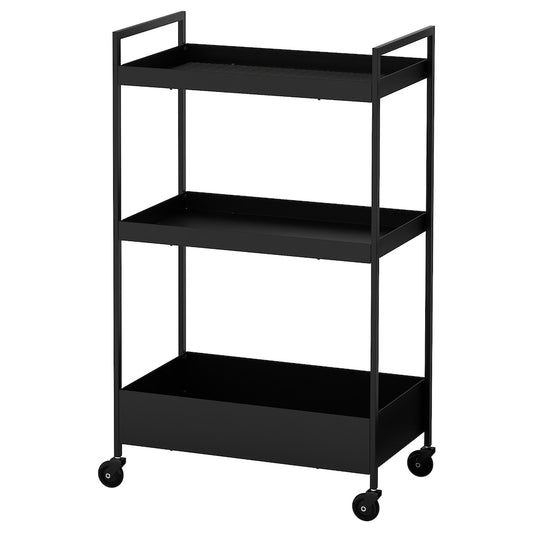 IKEA NISSAFORS Trolley, black, 50.5x30x83 cm