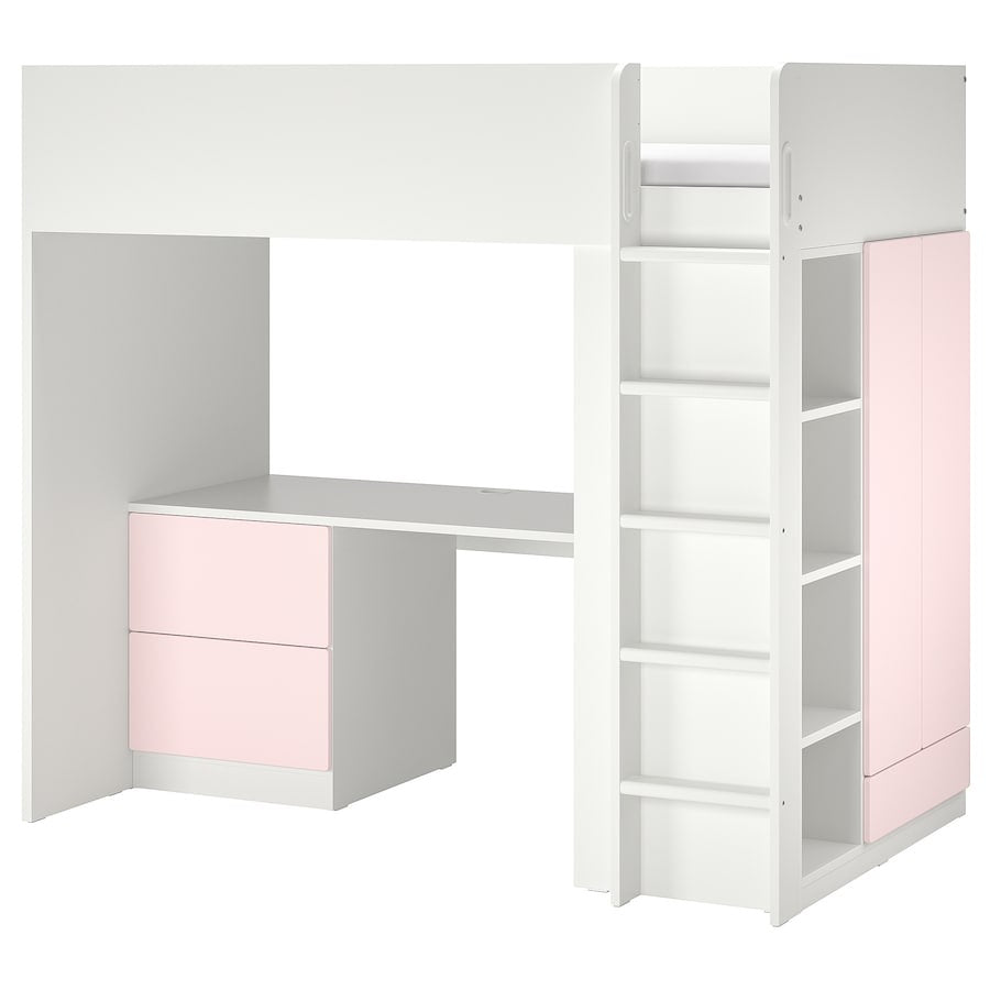 [pre-order] IKEA SMÅSTAD Loft bed, white white/with desk with 3 drawers, 90x200 cm