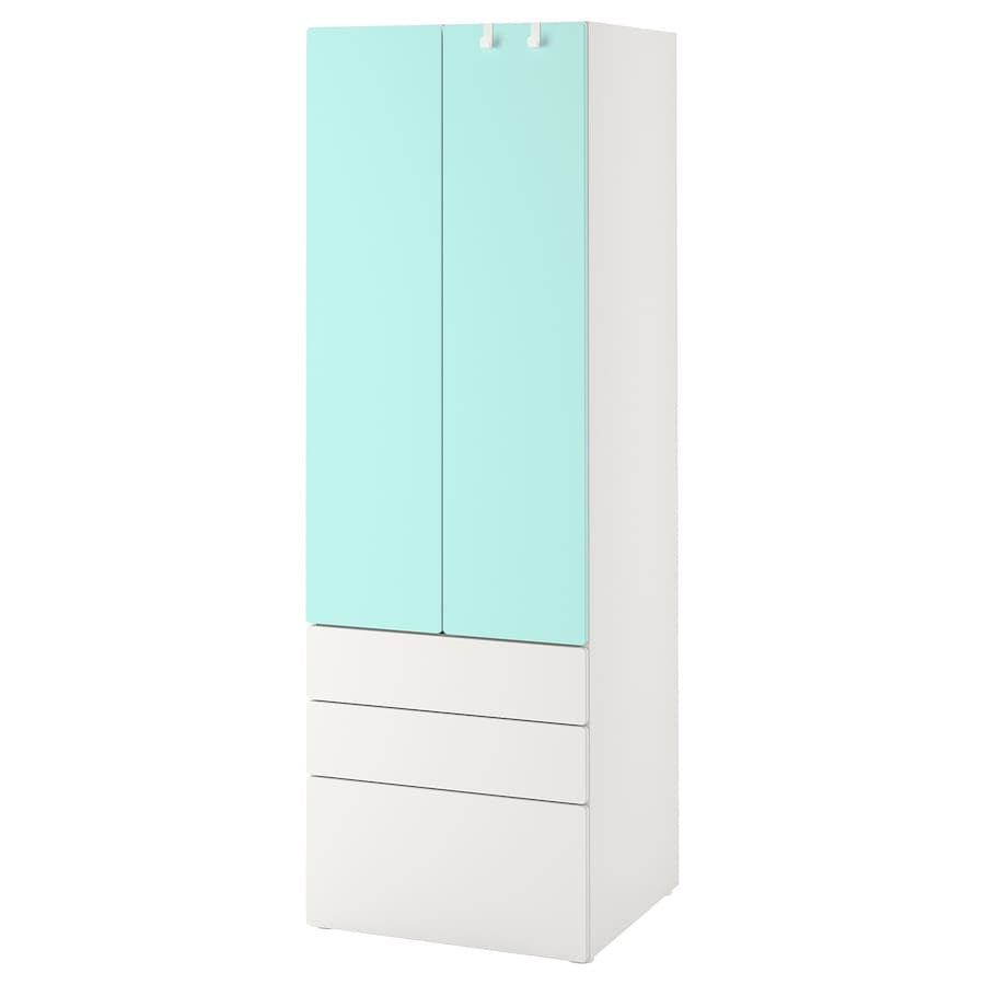[pre-order] IKEA SMÅSTAD / PLATSA Wardrobe, white with 3 drawers, 60x57x181 cm