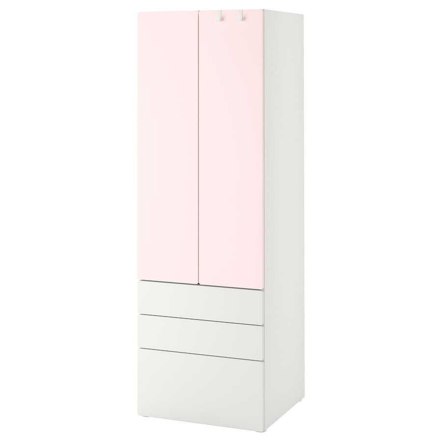 [pre-order] IKEA SMÅSTAD / PLATSA Wardrobe, white with 3 drawers, 60x57x181 cm