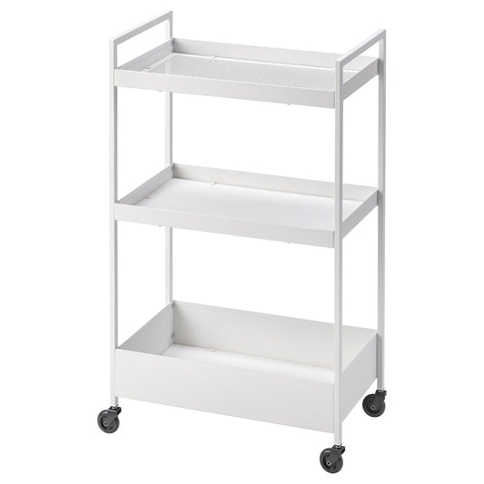 IKEA NISSAFORS Trolley, white, 50.5x30x83 cm